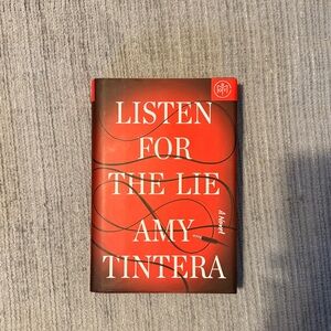 Listen for the Lie by Amy Tintera - Red Hardcover Book